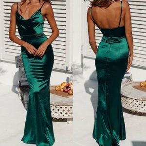 New Hello Molly Test Of Time Maxi Dress Gown Green 4